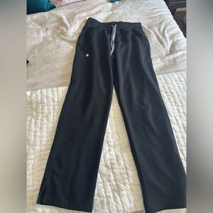 Figs Black Kade- High Wasted - Cargo Scrub Pants